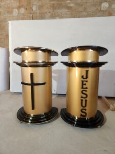 Pulpito de madeira especial 1 coluna n-57