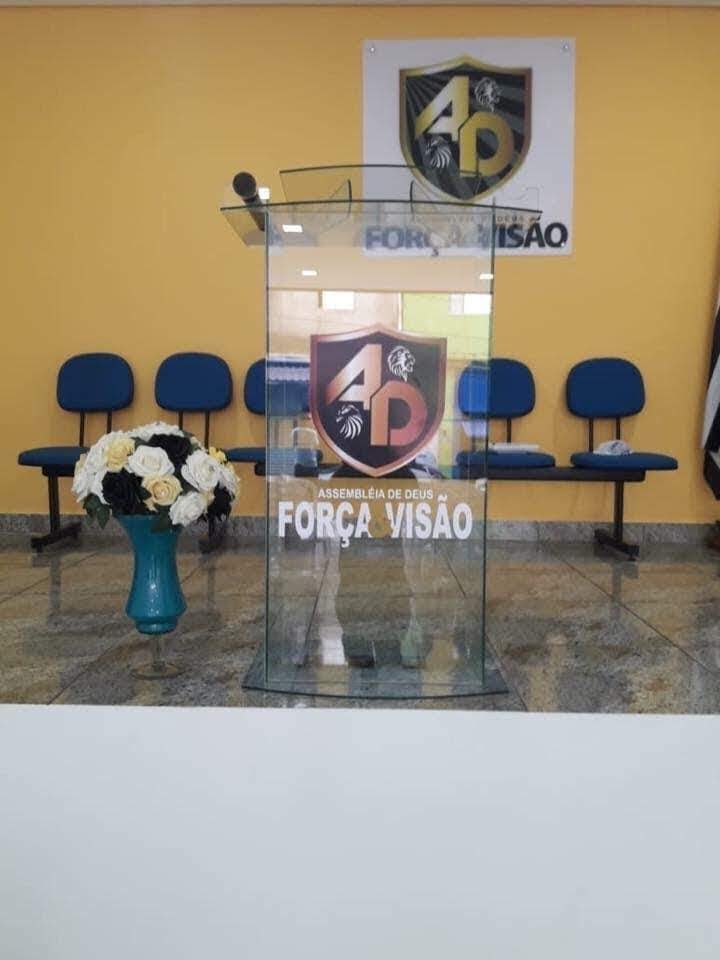 Púlpito simples de vidro n- 38