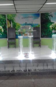 Púlpito de acrílico com água efeitos n- 20